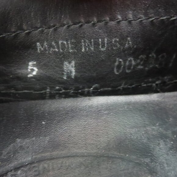 Talbots Leather GROMMUS Olive Army Green Croc Reptile Loafers Size 5 - Picture 13 of 14